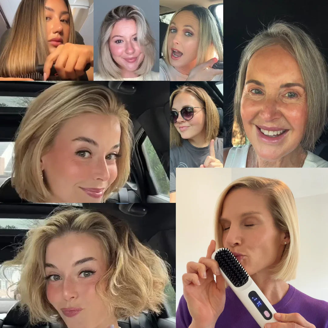 La PREMIÈRE brosse coiffante intelligente pour cheveux courts