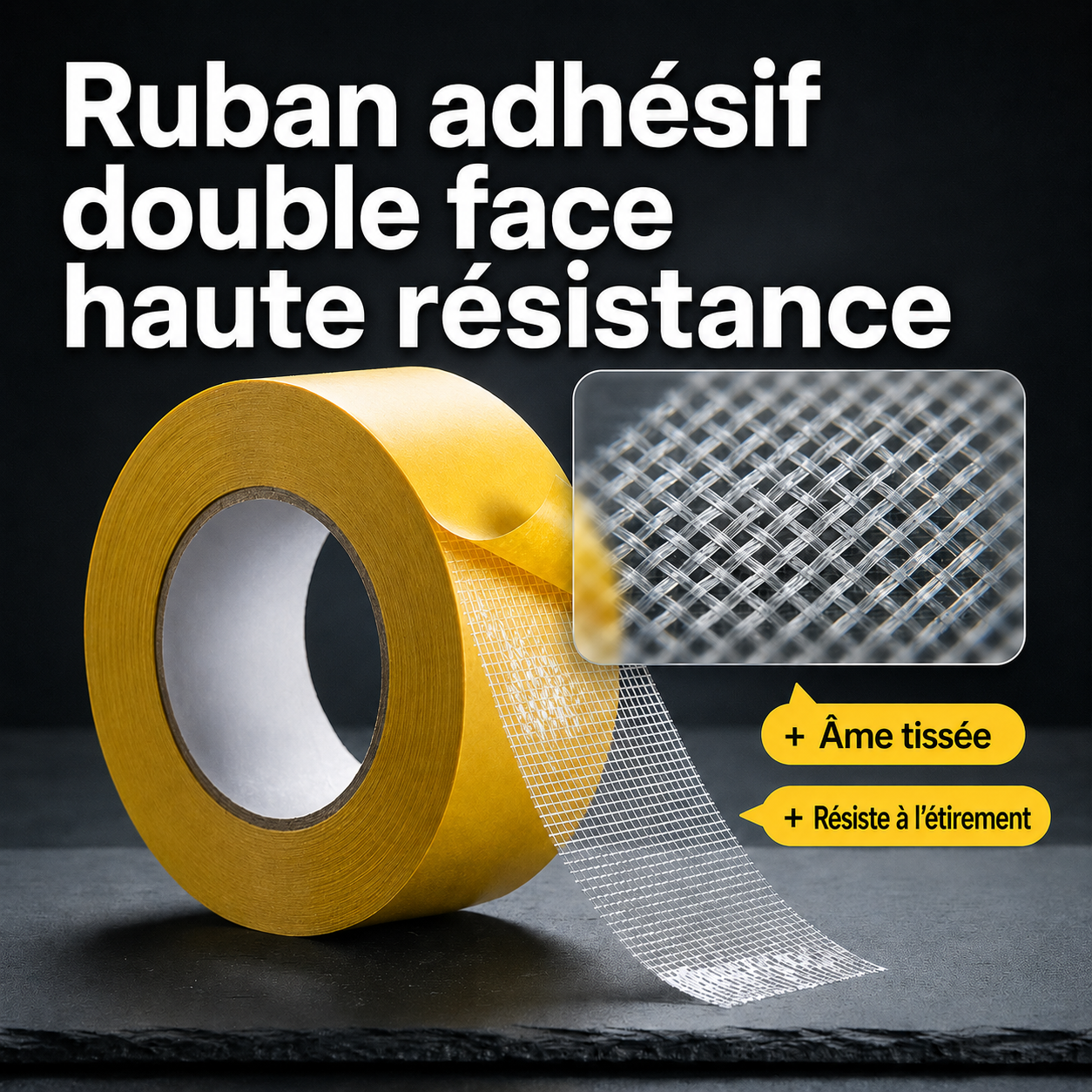 GripFix™ Ruban adhésif double face
