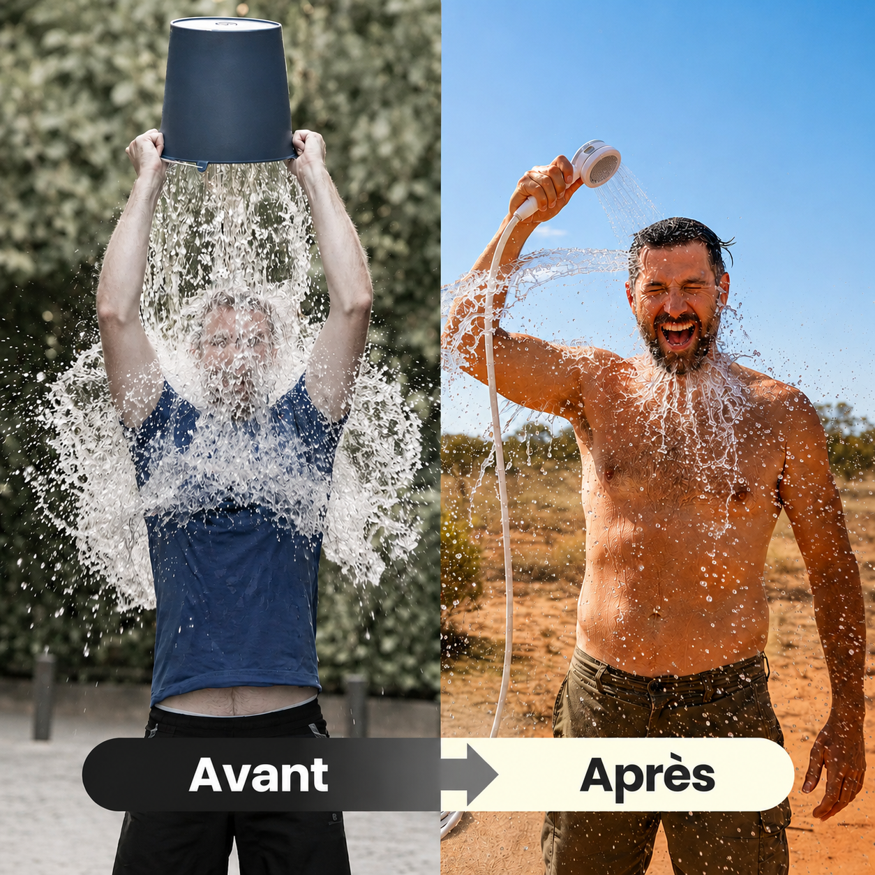 Pompe à eau portable : kit avec tuyau et pulvérisateur