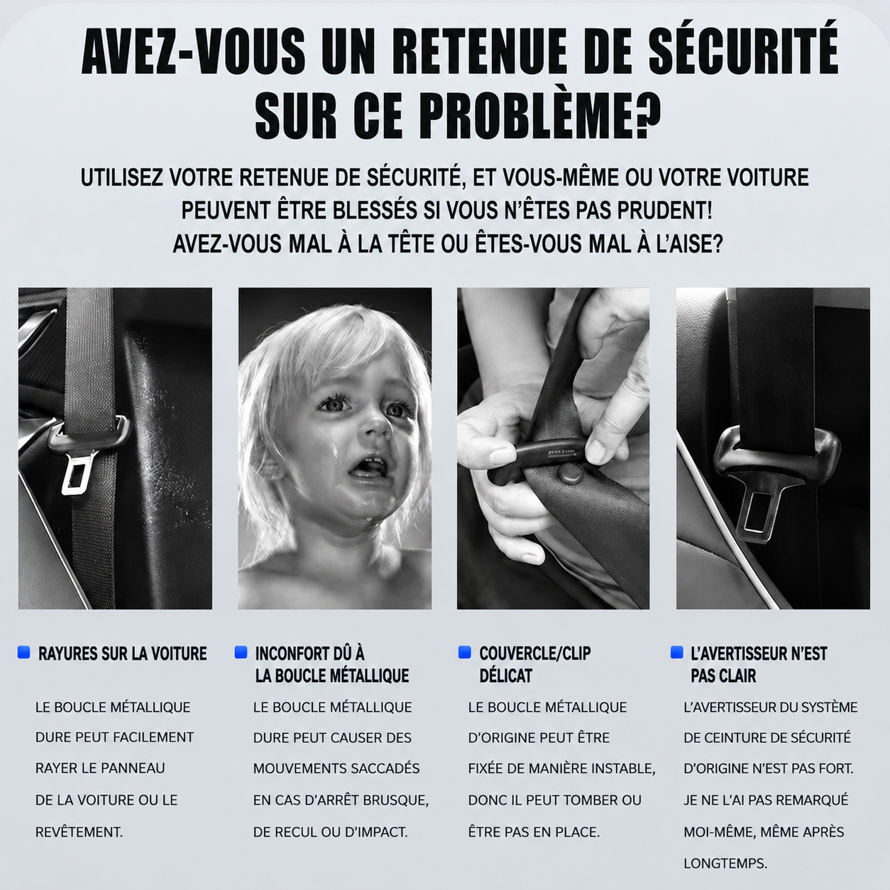Protection de ceinture de sécurité avec logo
