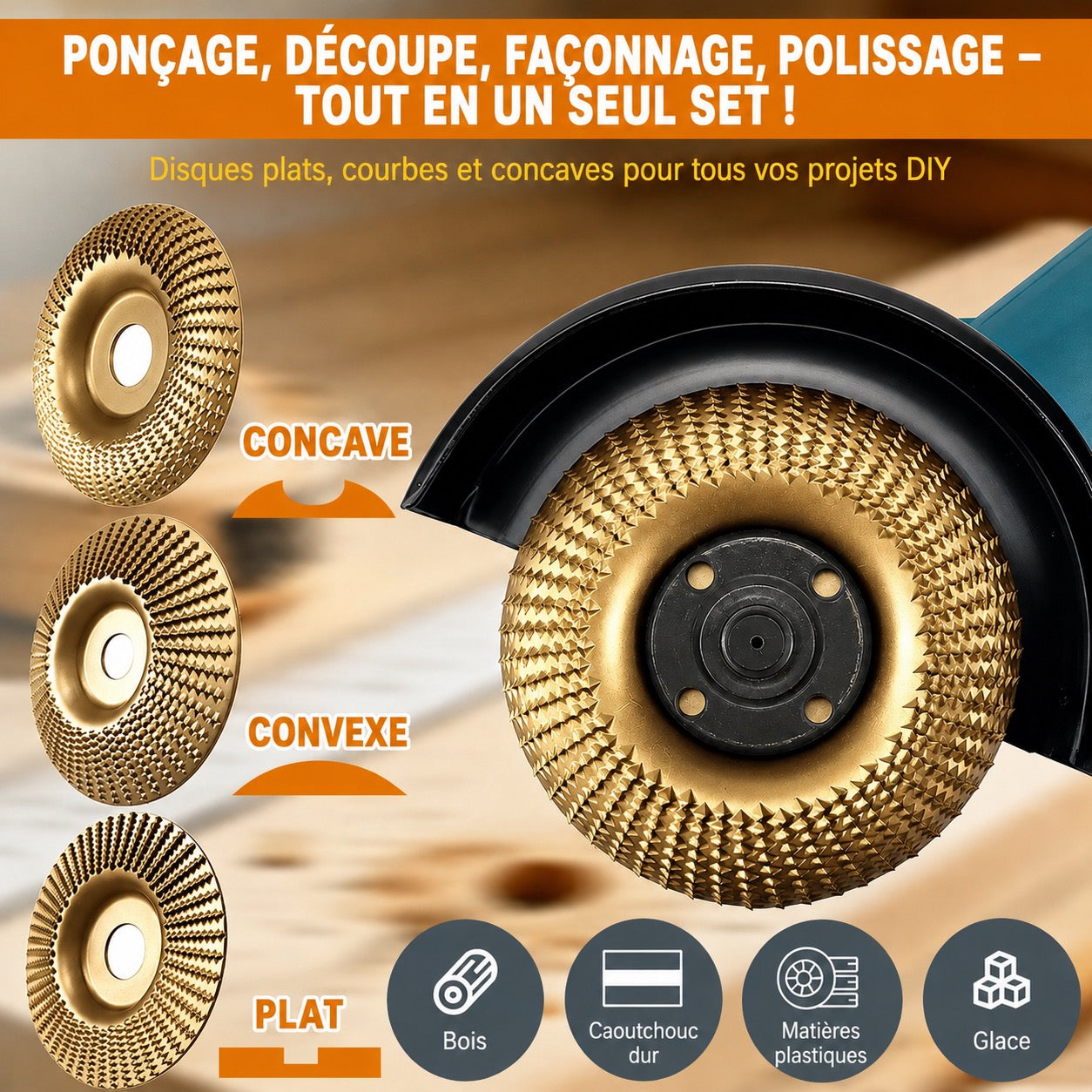 CarveX Disques de Précision - Set de 3 pièces