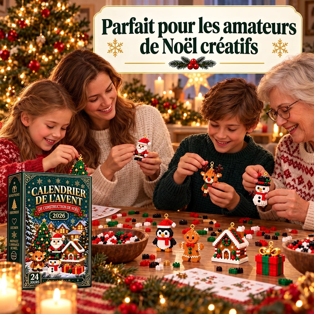 Projet de Construction de Noël – Construisez chaque jour une nouvelle figurine de Noël jusqu’à Noël 🎄