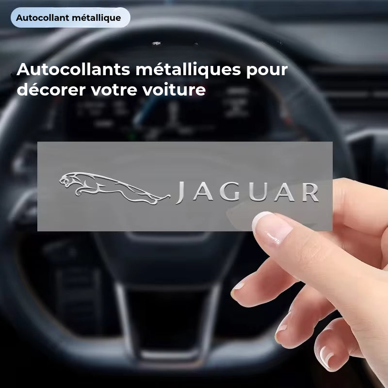 Autocollants de voiture en métal de luxe
