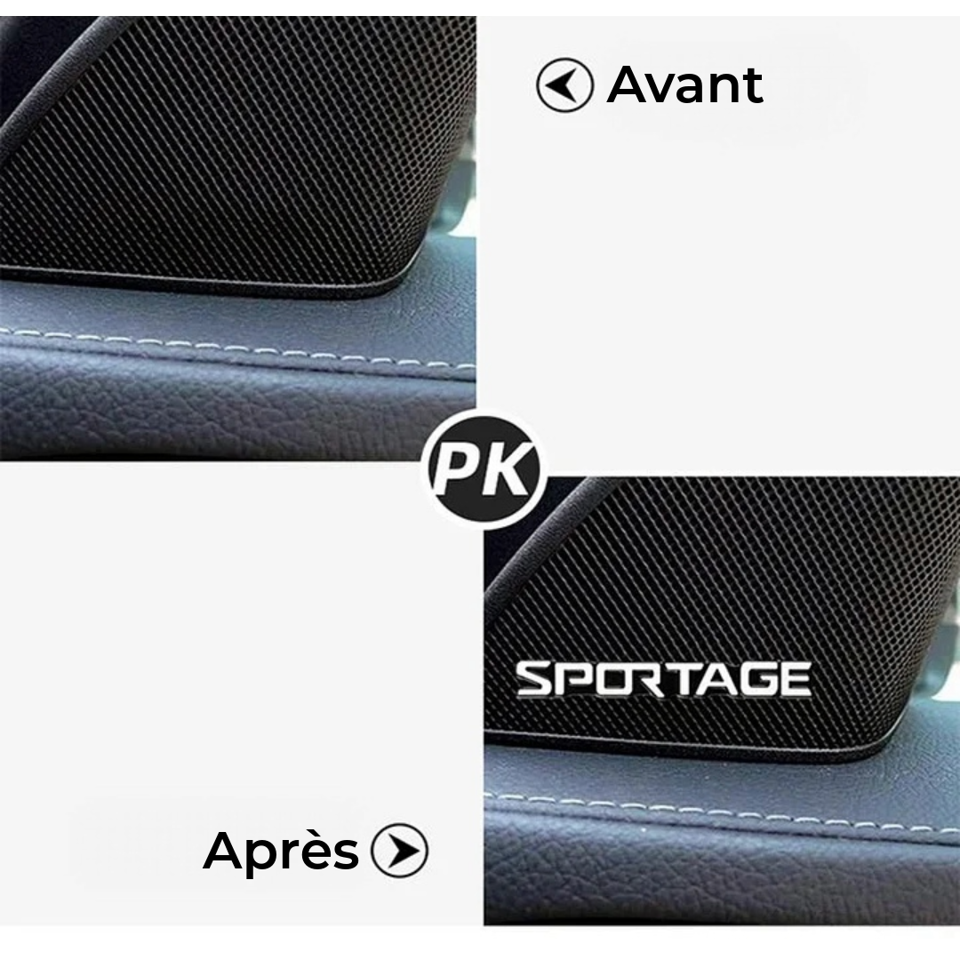 Autocollants de logo de voiture 3D