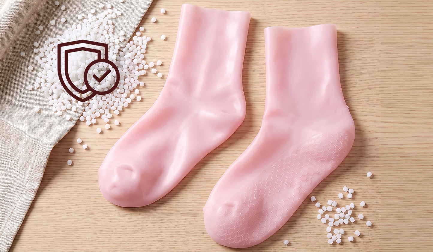 Chaussettes hydratantes en silicone