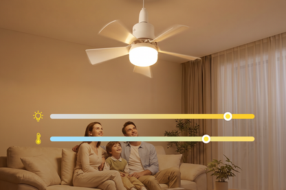 Ventilateur de plafond 2-en-1 avec télécommande