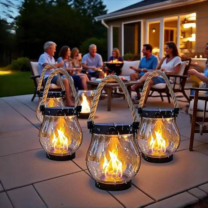 Lanterne à Flammes Solaires