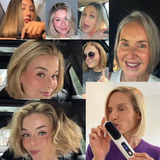 La PREMIÈRE brosse coiffante intelligente pour cheveux courts