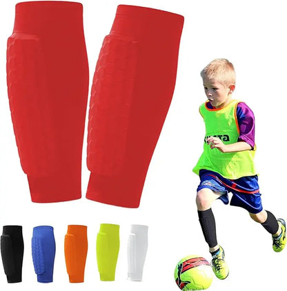 ProShield - Protège-tibias de football - Manchon de compression avec protection en nid d'abeille pour un jeu plus sûr et plus fluide