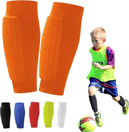 ProShield - Protège-tibias de football - Manchon de compression avec protection en nid d'abeille pour un jeu plus sûr et plus fluide