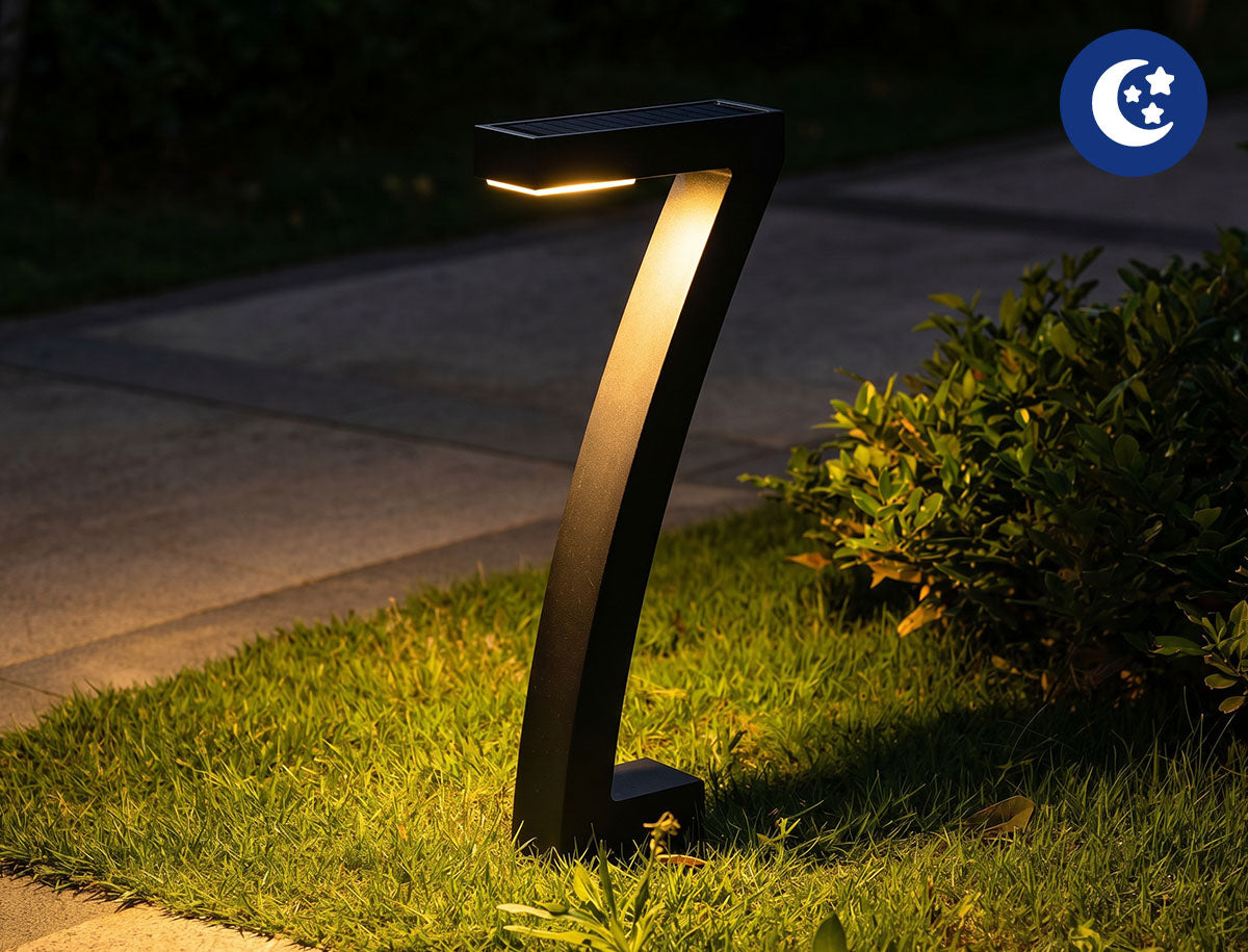 Éclairage de Chemin Moderne à Énergie Solaire au Design Créatif
