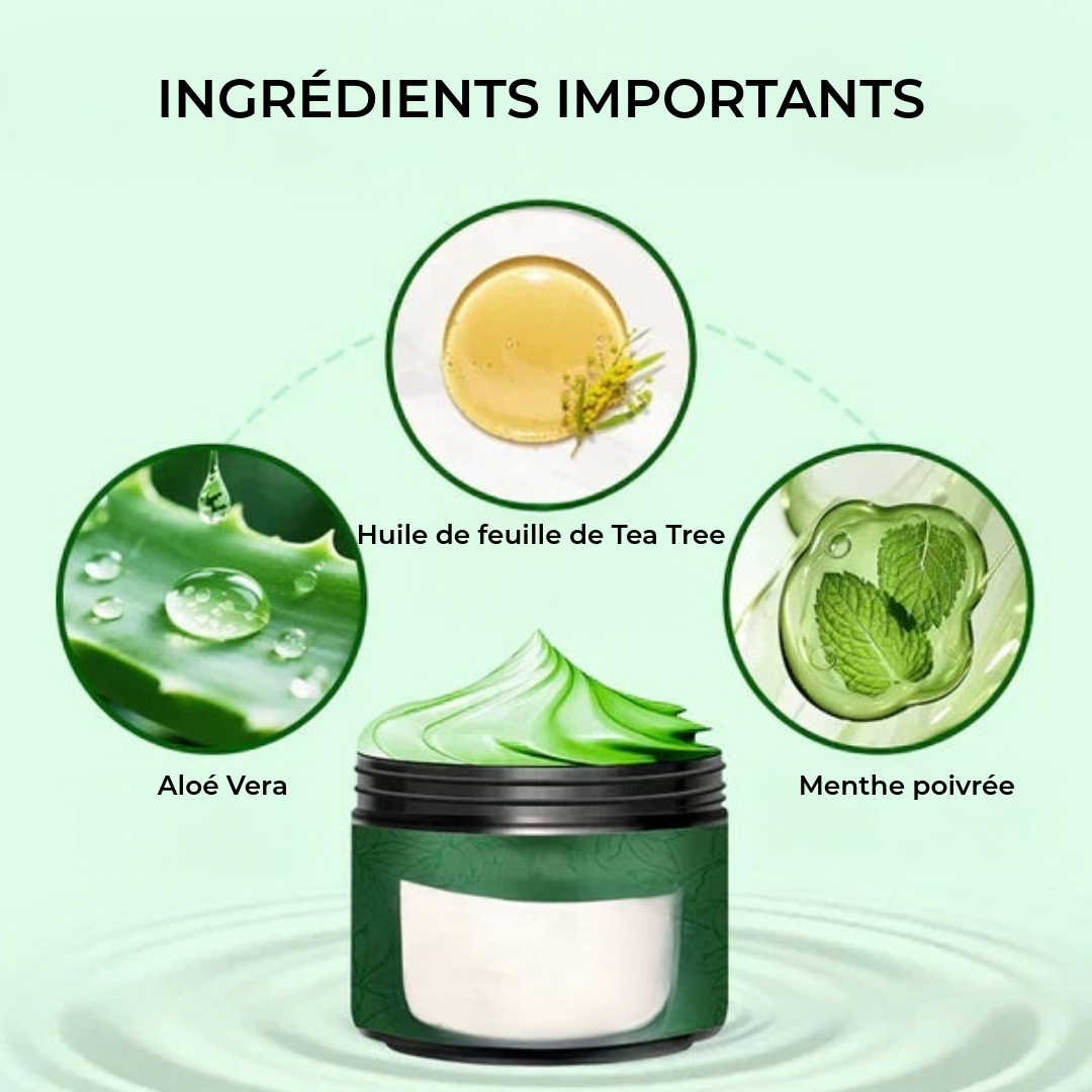 Crème hydratante pour les pieds à l'huile de tea tree et à l'Aloe Vera