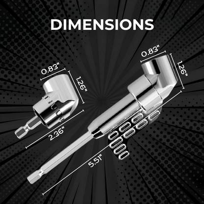 Ensemble de 2 adaptateurs de perçage d’angle