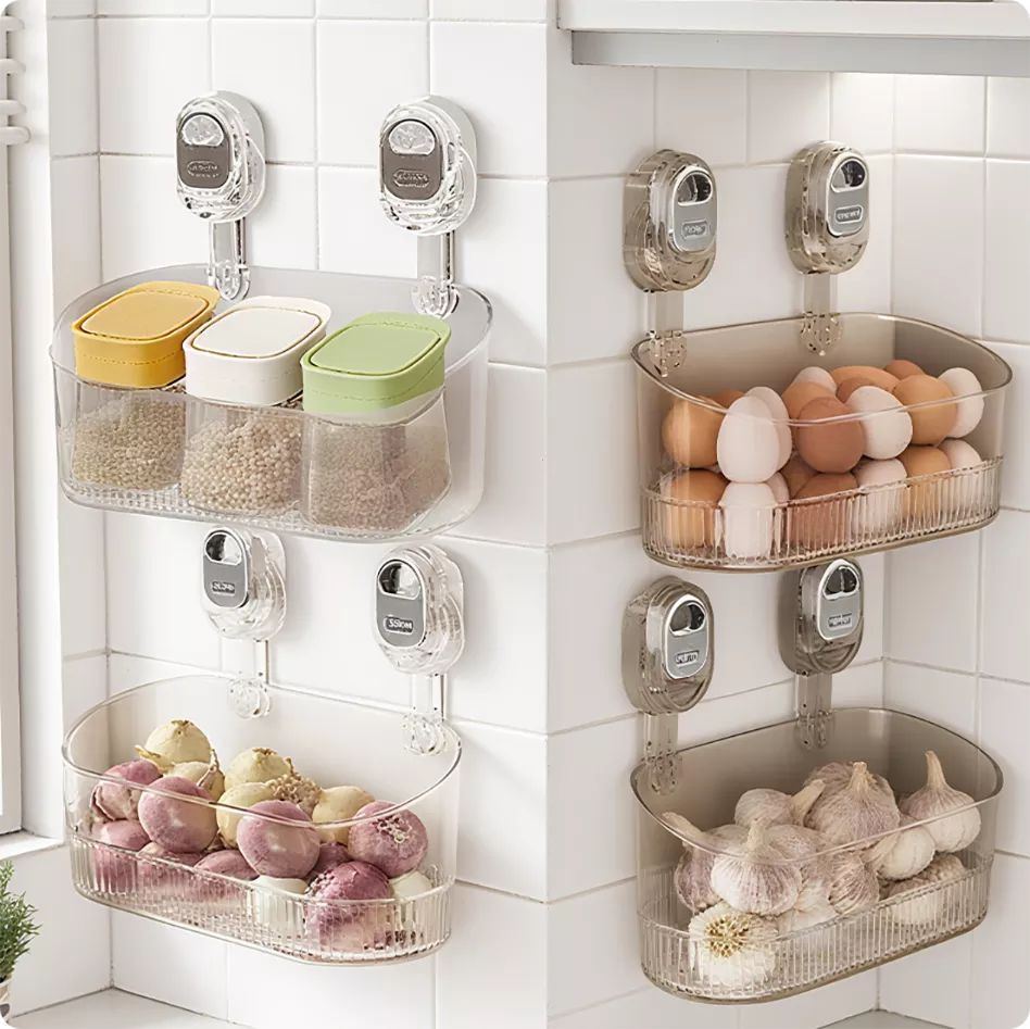 Étagère de rangement à ventouse