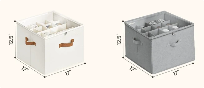 Boîte de rangement avec 12 compartiments