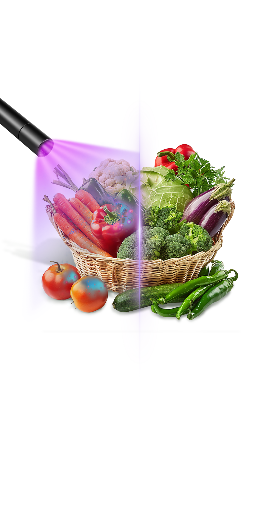 Lampe UV pour tester les fruits et légumes