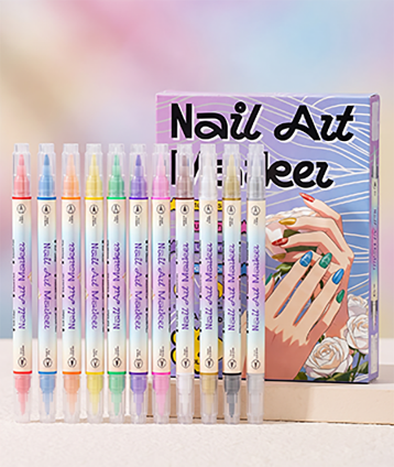 Ensemble de Stylos Double Embout pour Nail Art