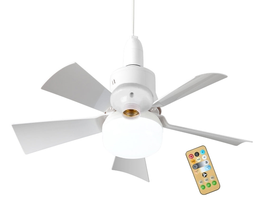 Ventilateur de plafond 2-en-1 avec télécommande