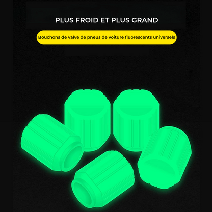 Bouchons de valve lumineux pour les cyclistes nocturnes