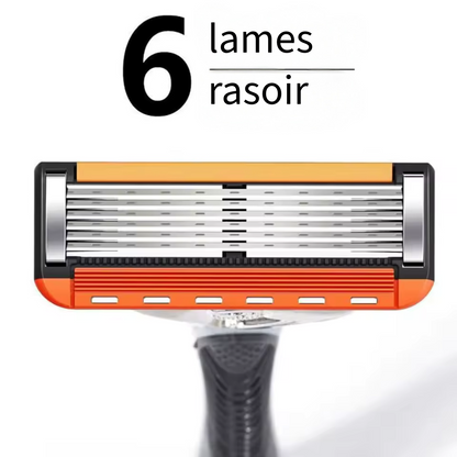 ProShave 6 – Lames de rasoir à 6 lames en lots de 24/48 pièces. Rasage classique et sûr avec six lames pour précision, confort et longue durée de vie