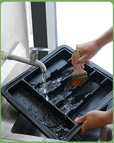 Support à couverts extensible et ajustable pour la cuisine