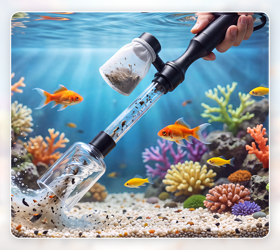 Nettoyeur électrique de gravier pour aquarium