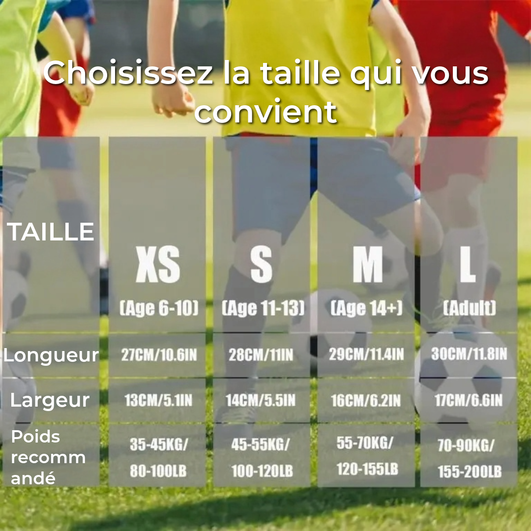 ProShield - Protège-tibias de football - Manchon de compression avec protection en nid d'abeille pour un jeu plus sûr et plus fluide