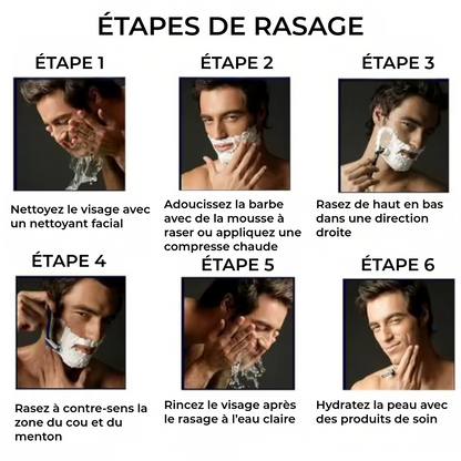 ProShave 6 – Lames de rasoir à 6 lames en lots de 24/48 pièces. Rasage classique et sûr avec six lames pour précision, confort et longue durée de vie