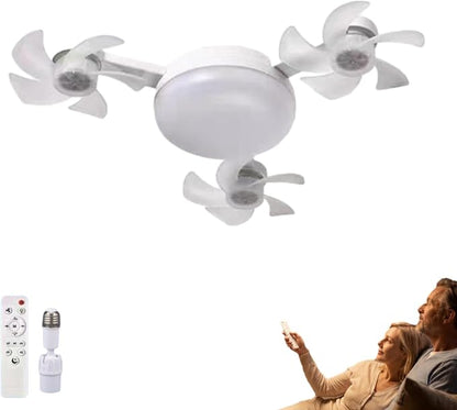 BreezeFlow – Ventilateur de plafond avec éclairage LED et télécommande
