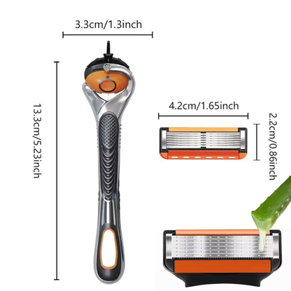 ProShave 6 – Lames de rasoir à 6 lames en lots de 24/48 pièces. Rasage classique et sûr avec six lames pour précision, confort et longue durée de vie