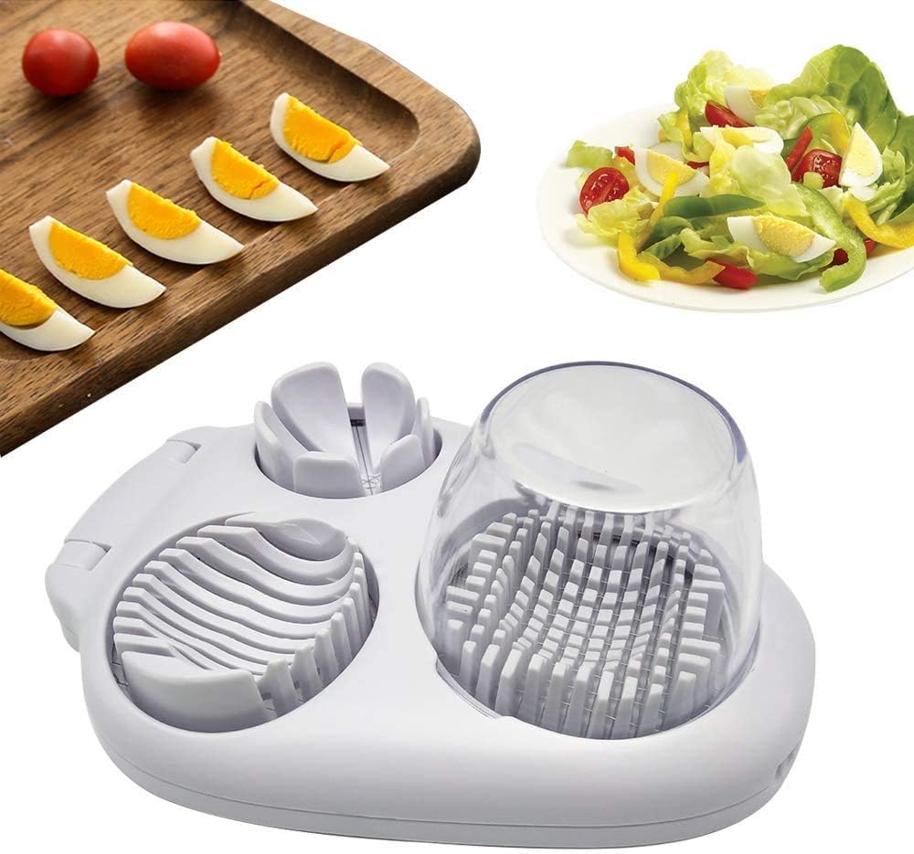 Coupe-œufs 3-en-1 – Couper légumes, fruits et œufs n’a jamais été aussi facile