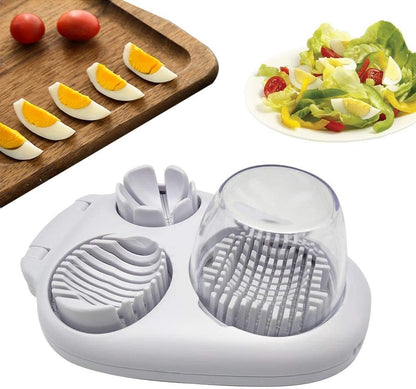 Coupe-œufs 3-en-1 – Couper légumes, fruits et œufs n’a jamais été aussi facile