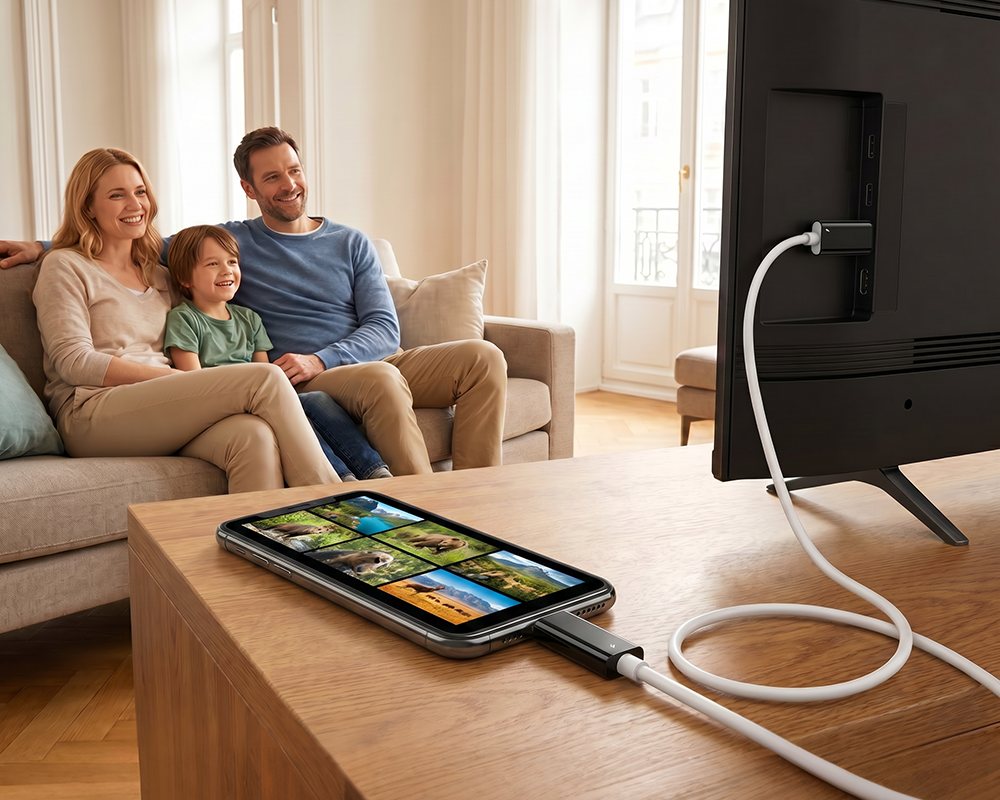 Câble adaptateur USB-C vers HDMI – Diffusez, jouez et rechargez en même temps – Pour Switch, mobile et tablette