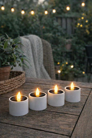 Lot de Bougies Chauffe-Plat Solaires (4 Pièces)