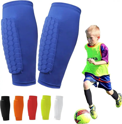 ProShield - Protège-tibias de football - Manchon de compression avec protection en nid d'abeille pour un jeu plus sûr et plus fluide