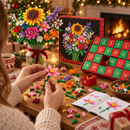 Calendrier de l’Avent Bouquet de Fleurs – Créez votre propre bouquet magique pour Noël