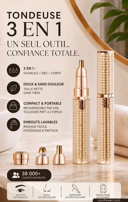 Tondeuse de précision 3-en-1