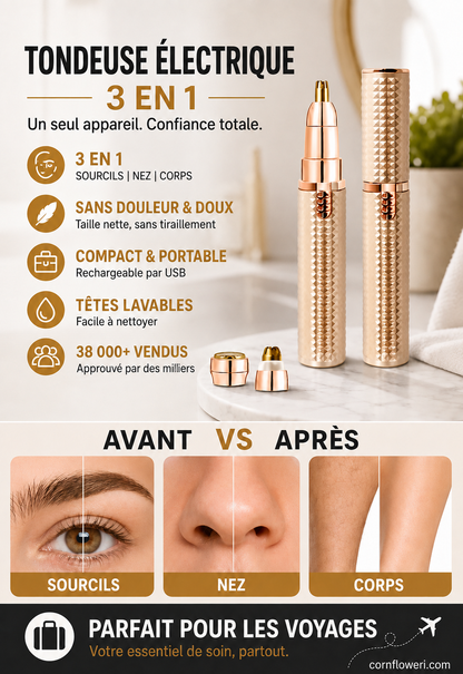 Tondeuse de précision 3-en-1
