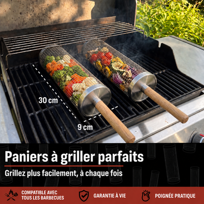 Panier grill rotatif