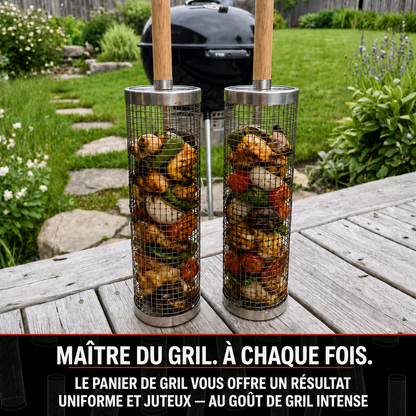 Panier grill rotatif