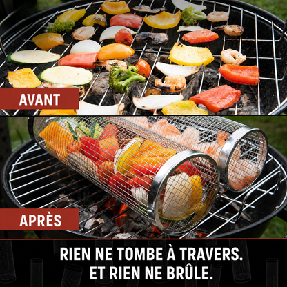 Panier grill rotatif