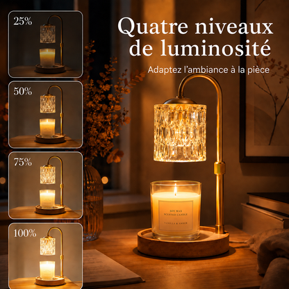 Lampe chauffe-bougie – parfum et ambiance sans flamme ouverte