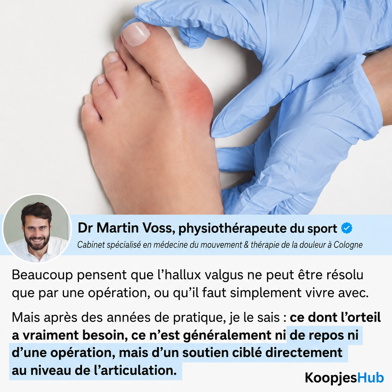 Bande correctrice Hallux Valgus