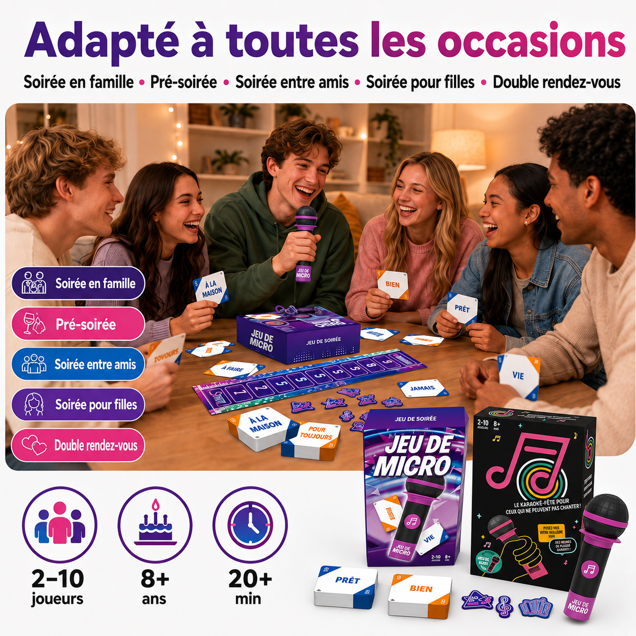 Jeu du Micro Musical – le jeu qui fait chanter tout le monde 🎤