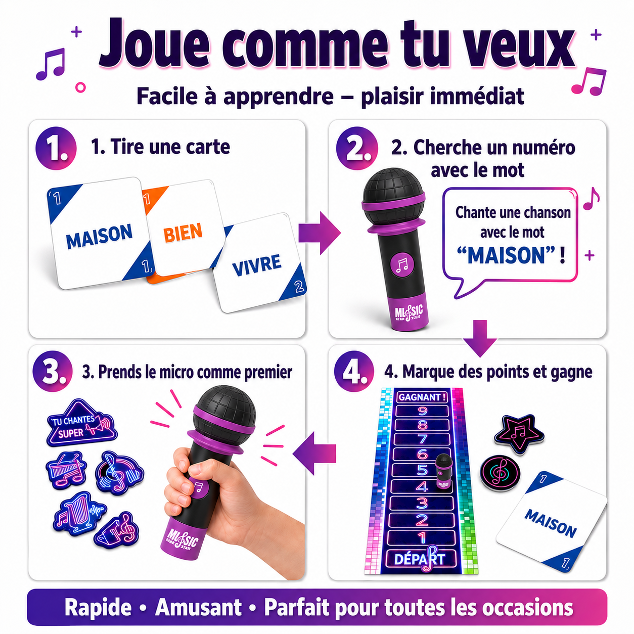 Jeu du Micro Musical – le jeu qui fait chanter tout le monde 🎤