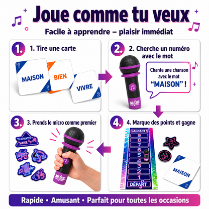 Jeu du Micro Musical – le jeu qui fait chanter tout le monde 🎤