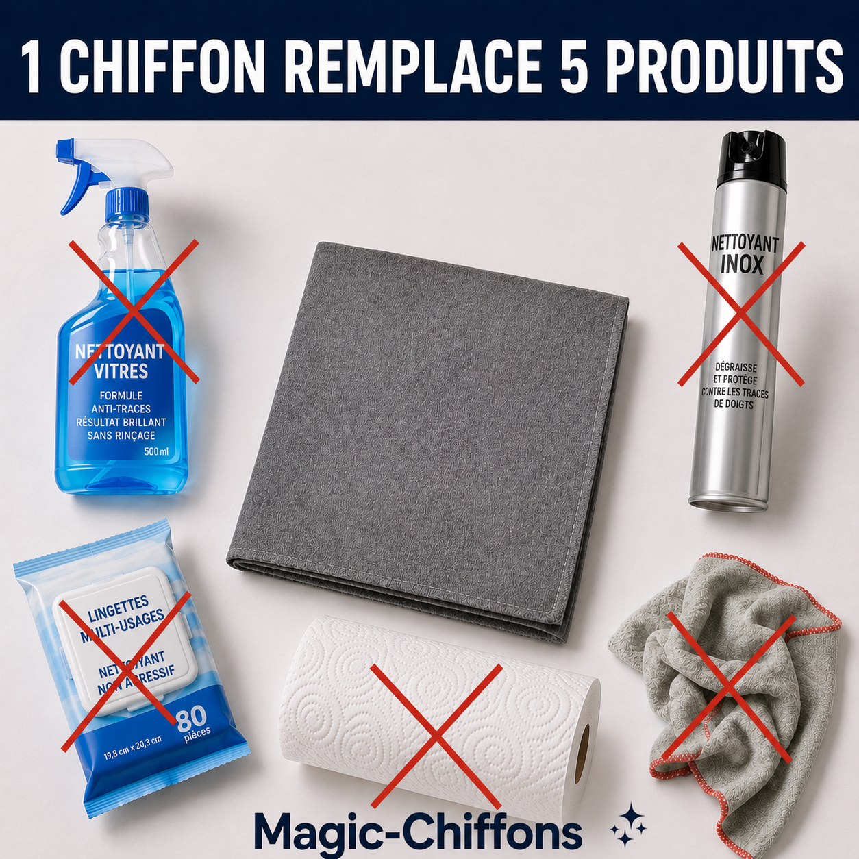 Lingettes magiques | 5 + 5 GRATUIT