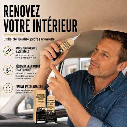 Colle pour réparation de ciel de toit automobile – forte adhérence pour des réparations rapides de l’intérieur