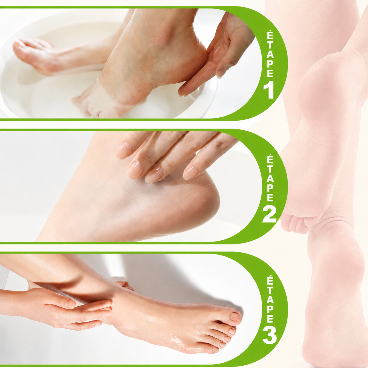 Crème hydratante et anti-crevasses pour les pieds
