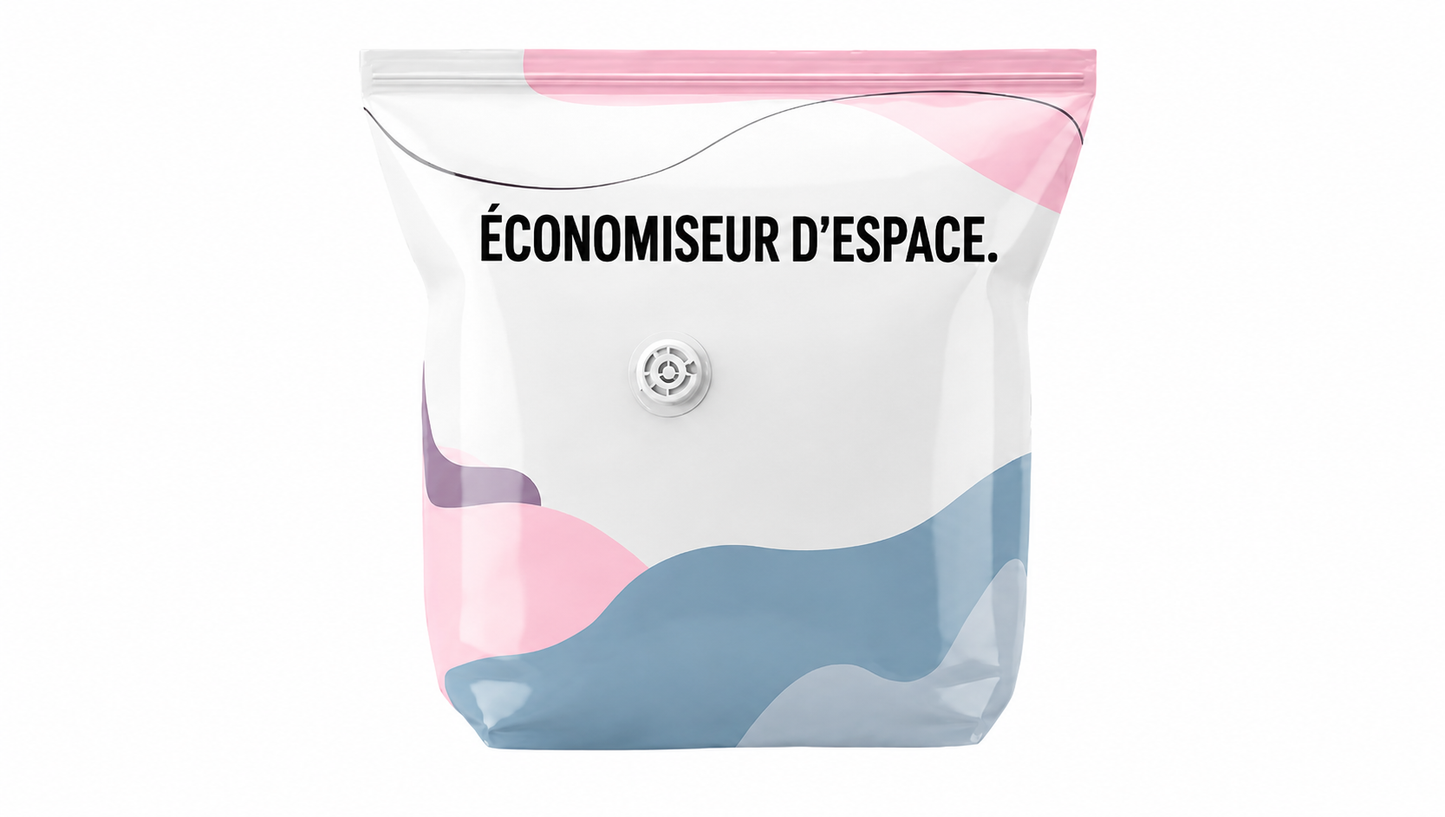 Sacs de rangement sous vide 3D sans pompe